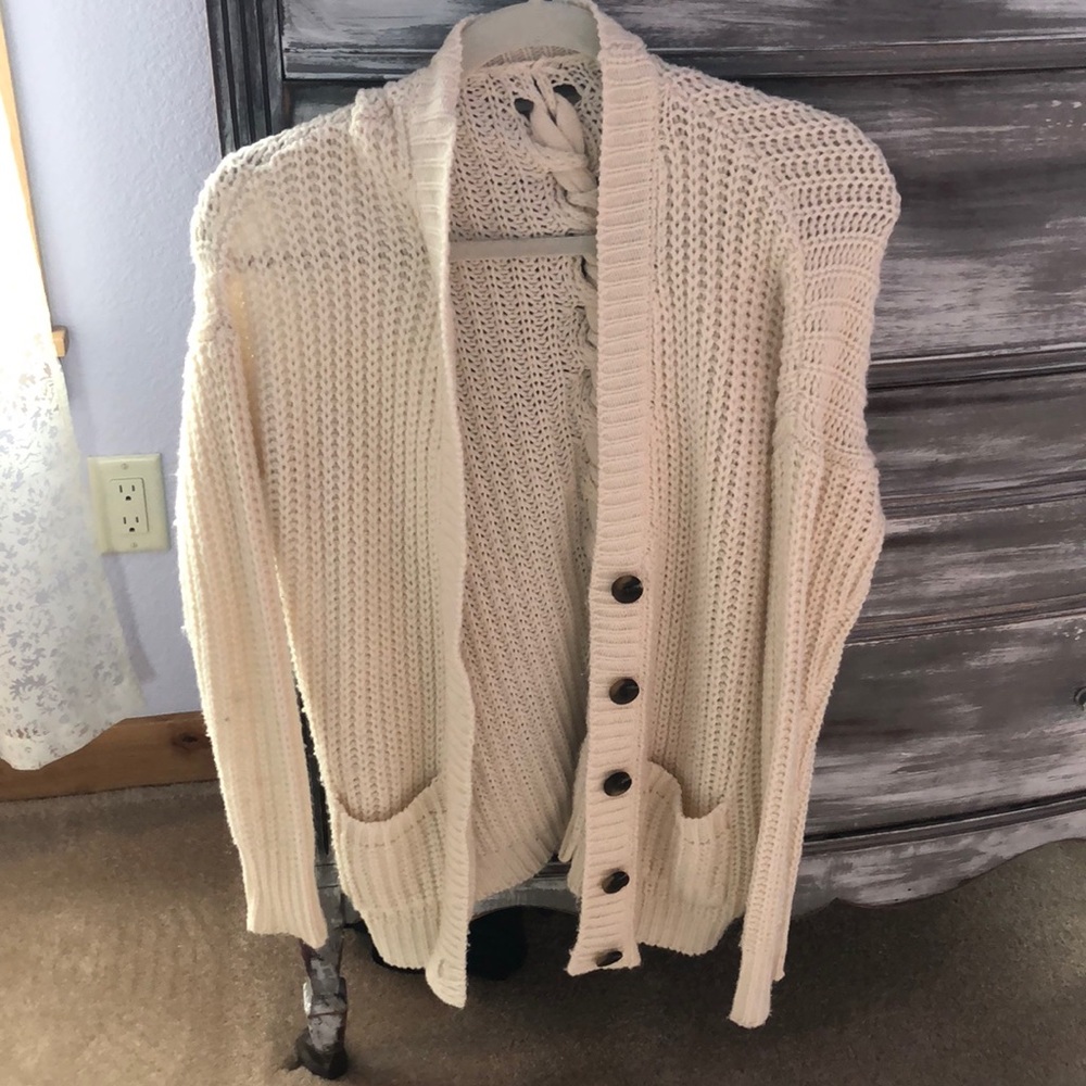 Cream cardigan